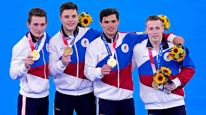 Russian athletes win men's gymnastics gold medal at Tokyo Olympics